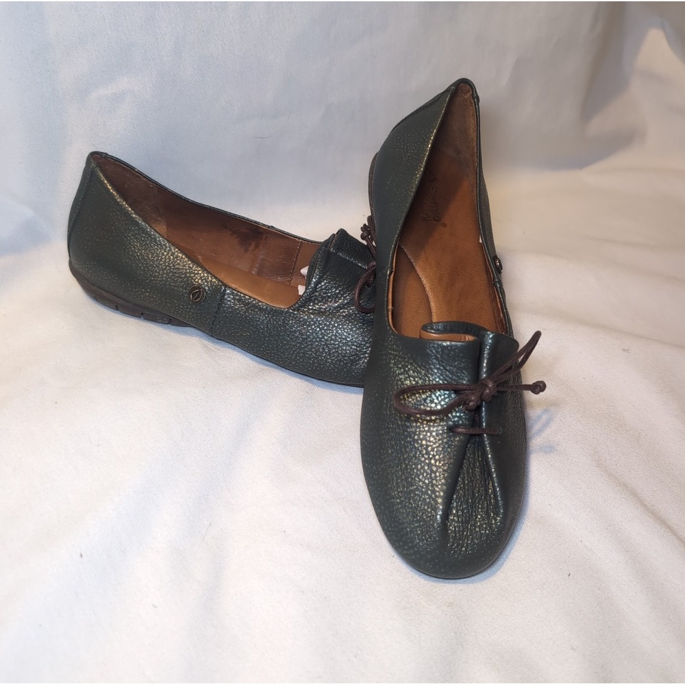 Sergio Tomani Tuka Shoes Womens 40 Slip On Comfort Low Top Casual Lace Up Green